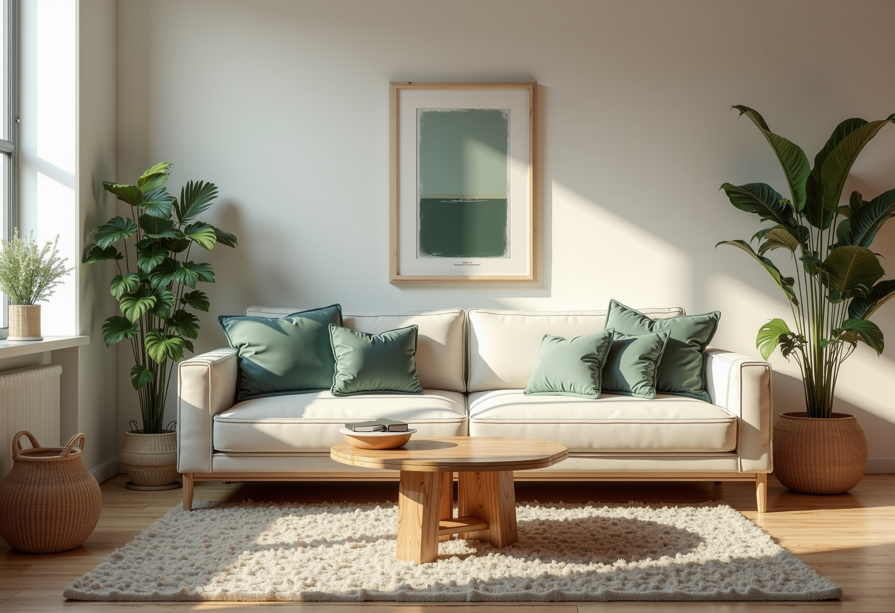 Staged living room