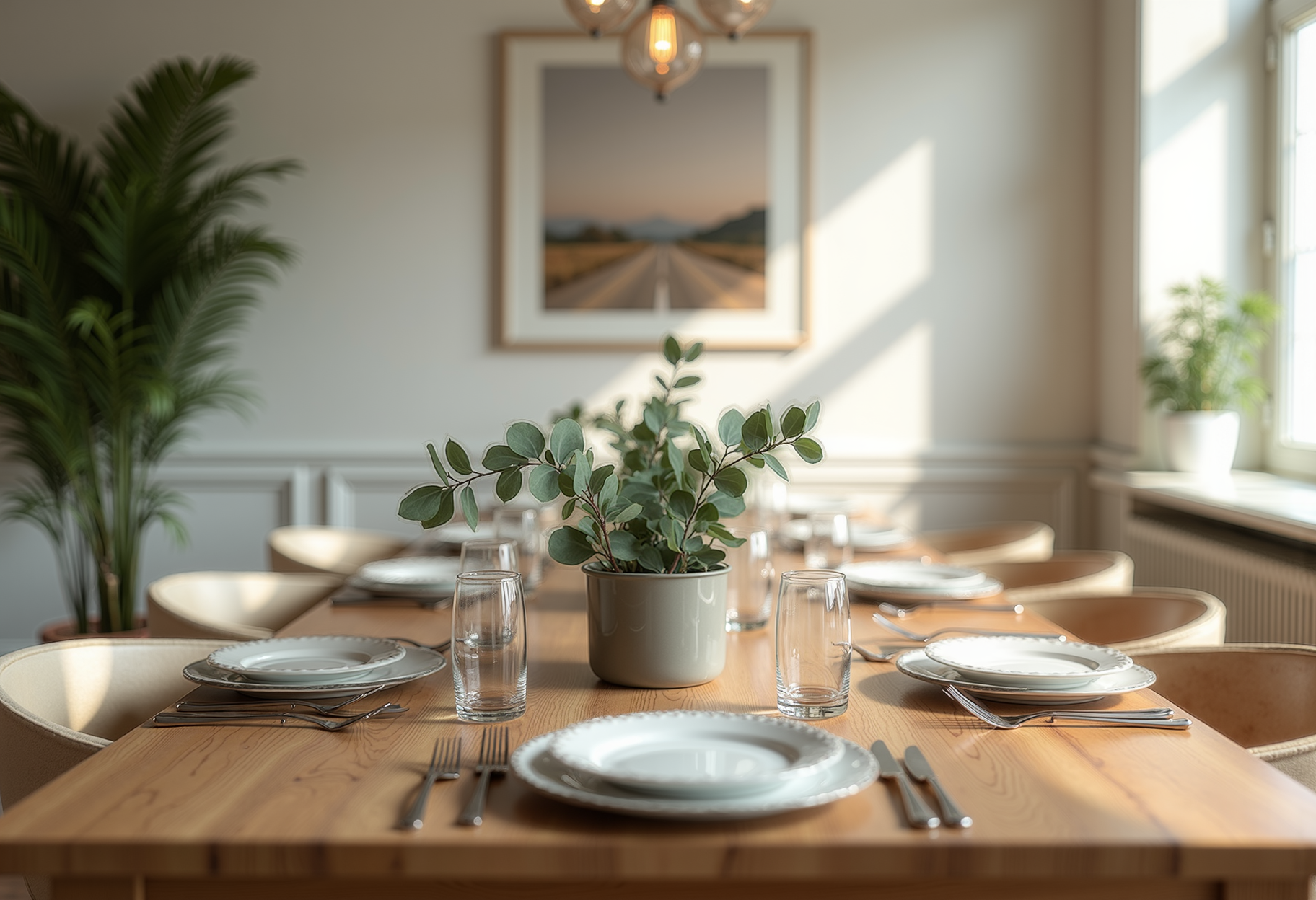 Dressed dining room